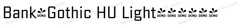 Bank-Gothic HU Light字体转换